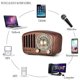 thumbnail image 4 of Altavoz Bluetooth con radio retro - Radio FM en nogal, estilo retro clásico, refuerzo de graves, gran volumen, conexión inalámbrica Bluetooth 5.0, 4 of 6