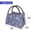 thumbnail image 2 of Disketp Rose Flowers Insulated Bags, Insulated Cooler Bag Totes for Lunch Beach Camping, 2 of 6