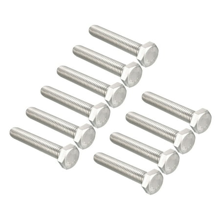 

Unique Bargains M10 Thread 60mm 304 Stainless Steel Hex Head Screws Bolts 10 pcs