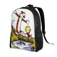 thumbnail image 2 of Calvin And Hobbes Backpacks Lightweight Bookbags Casual Daypack For Travel Work Hiking, 2 of 8