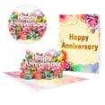 thumbnail image 2 of lanema 3D Popup Happy Anniversary Card Romantics Wedding Anniversary Greetings Cards, 2 of 9