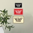 thumbnail image 3 of Signs ByLITA Classic Framed, Electric Gate Do Not Push Sign (Ivory/Dark Brown) - Medium, 3 of 6