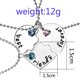 thumbnail image 2 of piezas mejor amigo amor corazón collar conjunto mejor amigo amor corazón mujer aleación colgante WD.WDQZL Hogar, 2 of 5