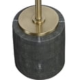 thumbnail image 3 of Uttermost Laurier Faux Shagreen Iron and Glass Accent Table in Brass/Gray, 3 of 5