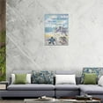 thumbnail image 2 of Busyhead In-house Design Team Blue Beach Coastal Pictures 12"x16" Framed Canvas Painting, 2 of 6