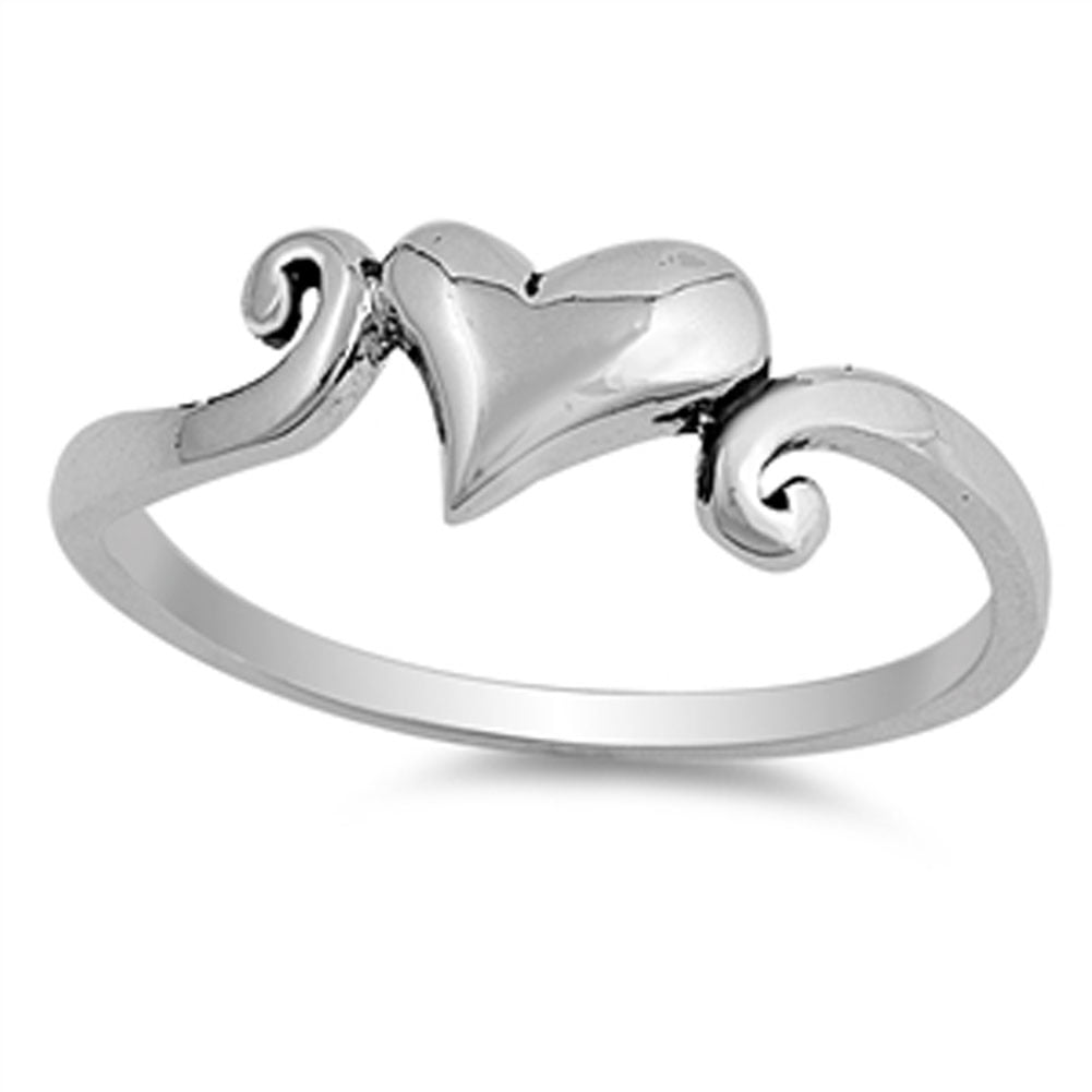 Women's Eternity Heart Forever Love Promise Ring .925 Sterling Silver Sizes 4-10