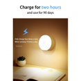 thumbnail image 4 of Led Night Light Portable Rechargeable Motion Sensor Lamp Household Smart Magnetic Body Induction Lamp Yellow Light, 4 of 5
