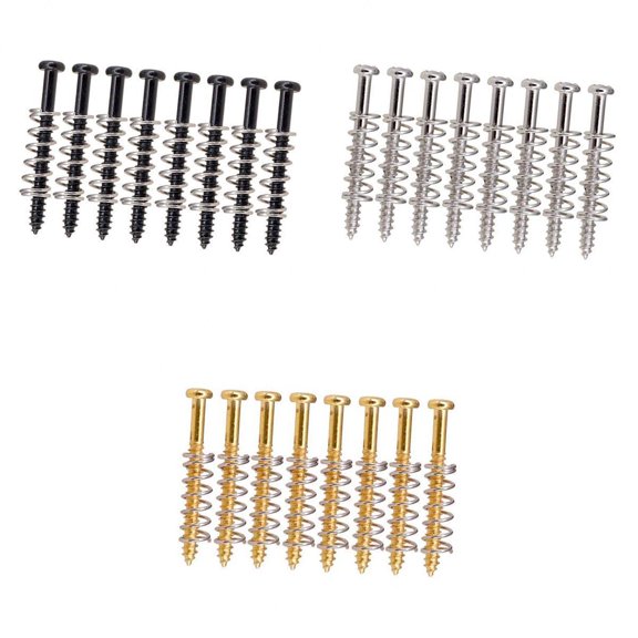 24 Set Straight Spring Replacement Accessories for Electric Guitar / Bass Screws