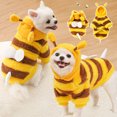 thumbnail image 2 of Dog Sweaters for Small Dog Boy Girl Color Block Puppy Hoodie Clothes Cute Warm Small Dog Clothes Soft Sweaters Dog Outfits,Yellow,XL, 2 of 5