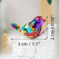 thumbnail image 3 of Sunxin Crystal Craft Bird Gbird Figurines Collectible Miniature Resin Glass Decorative Gravel Birds Art Animals Figurines for Desktop Home Decor Paperweight, 3 of 5