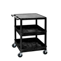 3 Shelf Black Tub Cart