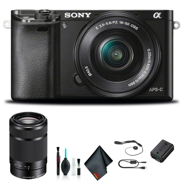 Sony Alpha a6000 Mirrorless Camera with 16-50mm and 55-210mm