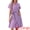 Purple, variant on Women's Bath Wrap Towel Dress Wearable Terry Bathrobe for Spa M Pink