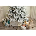 thumbnail image 5 of Snowy Forest Spruce Feel Real Artificial Flocked Christmas Tree (6ft Pre-lit), 5 of 5