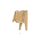 thumbnail image 3 of Jumpingount Conjunto de ropa interior térmica para mujer, calzoncillos largos cómodos para clima frío y cálido, ropa interior de cuello Ropa interior Café claro L, 3 of 6
