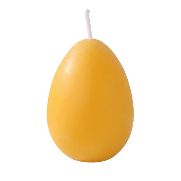 Easter Egg Egg Candle, Orange Small - Cheese Yellow, 1Pc Decorative Candle For Easter Party Decorations, Home Ambiance Lighting, Festival Gift Idea For Easter Enthusiasts