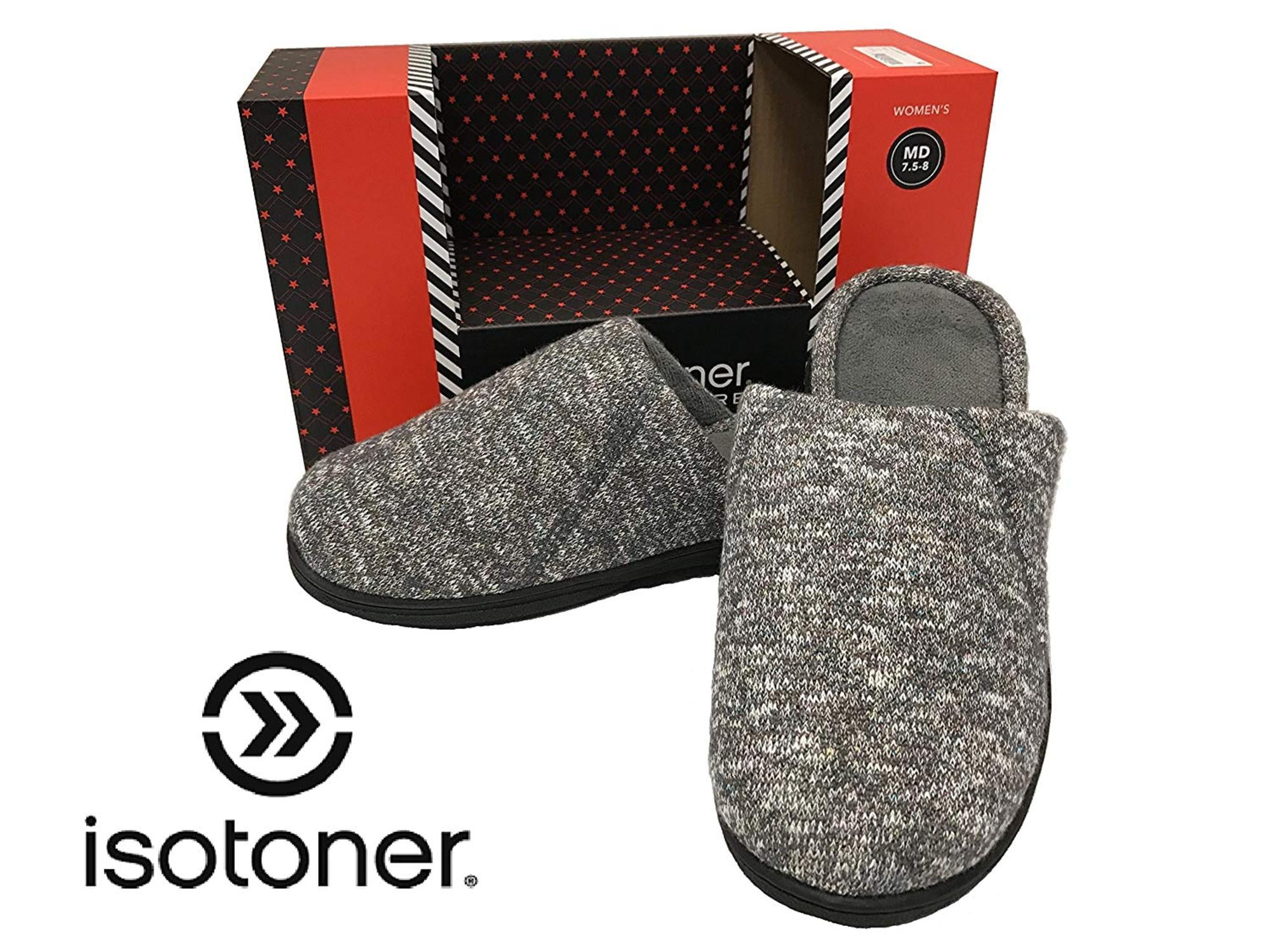 isotoner slippers enhanced heel cushion