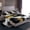 Gray Black Gold, variant on jejeloiu Ancient Splashing Ink Twin Sheet Sets,Blue White Gold Bedding For Men Women 3-Piece