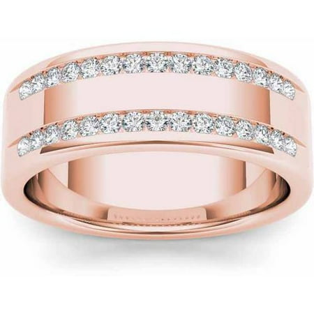 Imperial 1/2 Carat T.W. Diamond Men's 14kt Rose Gold Wedding Band