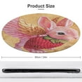 thumbnail image 2 of Easter Bunnies Rabbits Round Rugs -Washable Non-Slip Small Round Area Rug Throw Soft Circle Rugs for Bedroom, Modern Print Indoor Carpet for Entryway Sofa Living Room, 2 of 7