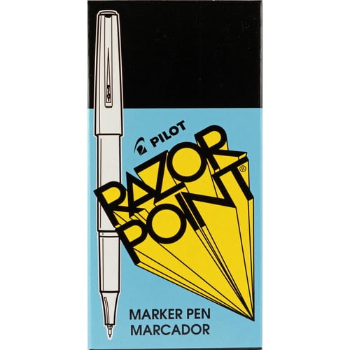 Pilot Razor Point Marker Pens Extra Fine Pen Point – 0.3 mm Pen Point ...