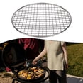 thumbnail image 2 of Mosiee Rond en Acier Inoxydable Maille Antiadhésive Outil de Barbecue Coréen, 2 of 9