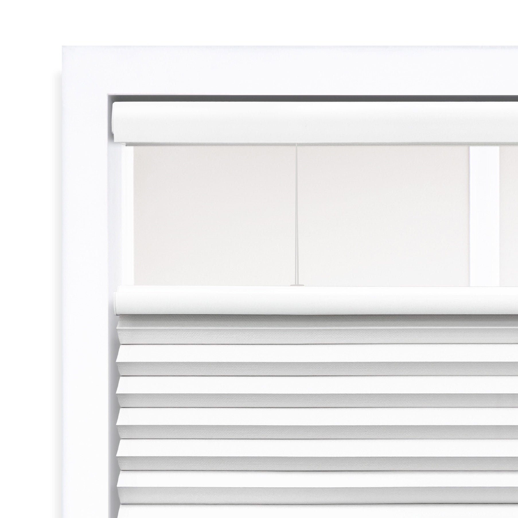Regal Living Top Down Bottom Up Blackout Cordless Cellular Shade, White - 21" W x 48" L