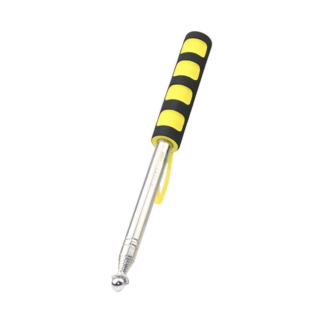 DOLITY Tour Guide Flag Pole 1.2M Portable Extendable Pole Telescopic Handheld Flagpoles Yellow