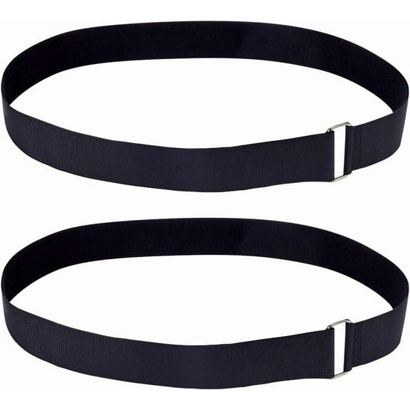 2pcs Wheelchair Leg Straps 51.2x2 Inch Black Wheelchair Leg Rest Straps Medical Wheelchair Foot Rest Strap for DIY Wheelchair Accessories Leg Support Restraints Elderly Disabled Persons