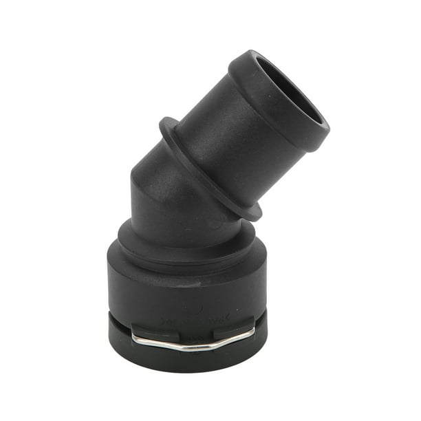 1J0122291, Conector De Manguera De Radiador De Alta Precisión Curvado De Plástico ABS Resistente Reemplazo Negro Para S3 TT A3 1999-2003 Para Coche ANGGREK Coolant Hose Connector