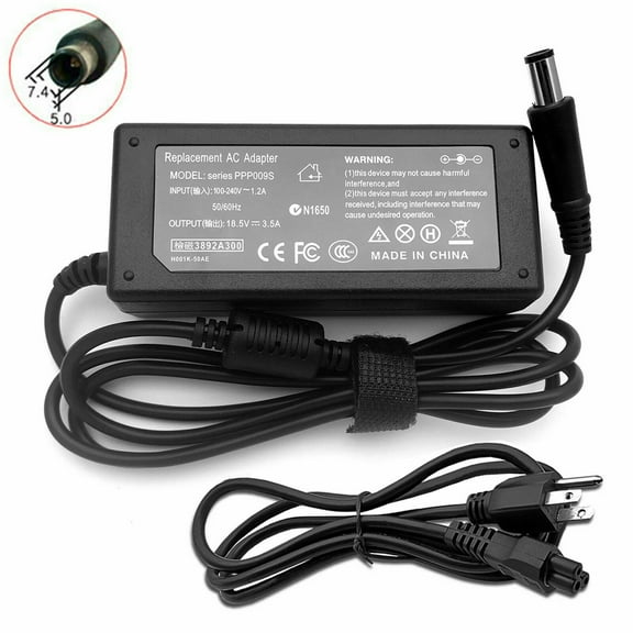 65W AC Adapter Charger Power Cord for HP Elitebook 8460p 8470p 8460w 8560p 8570p
