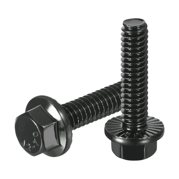 15Pack 1/4-20 x 1" Flanged Hex Head Bolts, 304 Stainless Steel Hexagon Screws