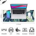 thumbnail image 5 of Ultra Large Mouse Pad: Up Your Game with Our XXL Gaming Mousepad, Green Tropical Leaves Design, Extended Desk Mat Perfect for Keyboards, Laptops & Computers - 31.5x11.8 Inch, 5 of 7