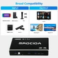 thumbnail image 4 of Interruptor HDMI con Arco, Divisor HDMI 4k60hz con Control Remoto, Soporte de Conmutador HDMI 2.0 de 3 Puertos ARC Cedr HDR HDCP 2.2 para PS4, Xbox, TV Box, Blu-Ray, HDTV, Monitor, Proyector, 4 of 8
