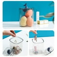 thumbnail image 4 of Cotton Swab Containers with Lids Storage Holder Multifunctional Desktop Clear Makeup Case Bathroom Bedroom Dormitory Washroom Whales, 4 of 8