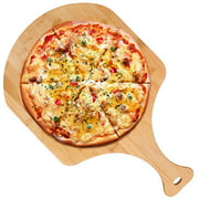 Bamboo Wood Pizza Peel Wooden Pizza Spatula Paddle Pizza Cutting Board with Handle for Homemade Pizza Baking Bread