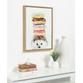 thumbnail image 5 of DesignOvation Sylvie Hedgehog Donuts Framed Canvas Wall Art By Amy Peterson, 18x24 Natural, Cute Baby Animal Portrait For Living Room, Bedroom, Or Nursery, 5 of 5