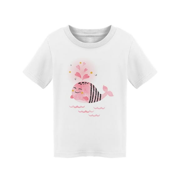 Cute Whale In Love T-Shirt Toddler -Image by Shutterstock, 2 Toddler