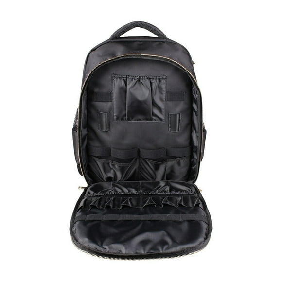 Qarigey Mochila de peluquería resistente y duradera negra para mochila de peluquería multiusos de viaje Mochilas
