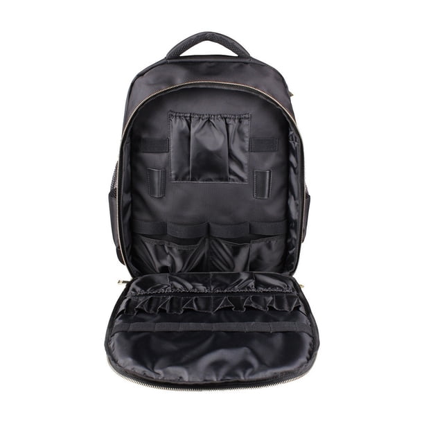 Qarigey Mochila de peluquería resistente y duradera negra para mochila de peluquería multiusos de viaje Mochilas