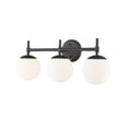 thumbnail image 5 of Millennium Lighting 3 Light Bathroom Vanity Light in Multiple Finishes with Opal Glass Shades Matte Black/Modern Gold Black Matte 9 to 12 Inches, 5 of 5