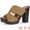 Brown, variant on DARING DIVA Women's Block High Heels Slides Sandals Green 8.5/UK 6.5/EU 38