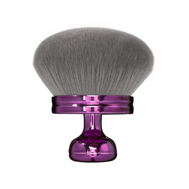 Brocha de maquillaje con forma de hongo con mango, multiusos, para autobronceador, polvos sueltos sintéticos, rubor, rostro y cuerpo.