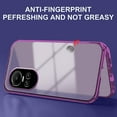 thumbnail image 6 of Compatible with Oppo Reno 10 Pro Case with Built-in Privacy Glass Screen Protector, Ultra Slim Oppo Reno 10 Pro Phone Case Clear for Women Men Shockproof Protective Cover (Purple), 6 of 14