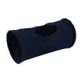 thumbnail image 1 of Túnel para gatos de interior, 50 x 25 cm, suave y resistente a arañazos. Azul, 1 of 8