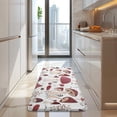 thumbnail image 4 of Red Mushroom Plant White Pattern Kitchen Rug Mat,Kitchen Runner Rugs Non Skid Washable,Decorative Kitchen Floor Mats for Kitchen,Sink,Laundry,17"x47.2", 4 of 7