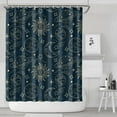 thumbnail image 2 of Gothic Shower Curtain Set - Dark Celestial Moon & Star Print, Mystical Cosmic Bath Decor, Waterproof Polyester 72"x84", Goth Aesthetic Gift, 2 of 5
