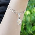 thumbnail image 3 of Peace Joy Love Christmas Antiqued Bracelet Pendant Zipper Pull Oval Charm with Lobster Clasp, 3 of 4