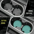 thumbnail image 4 of ZKAUTO Car Coasters for Cup Holders [4 Pack] - 2.75In Silicone Auto Mug Mats - Universal Non-Slip Recessed Car Interior Accessories - Teal Blue, 4 of 14