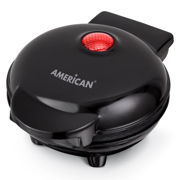 Mini Wafflera American Individual 10 cm 350 W Negra Modelo 9991